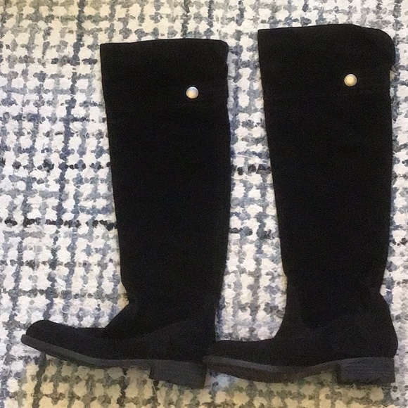 Franco Sarto over the knee black suede boots - size 6 1/2 - Picture 2 of 5